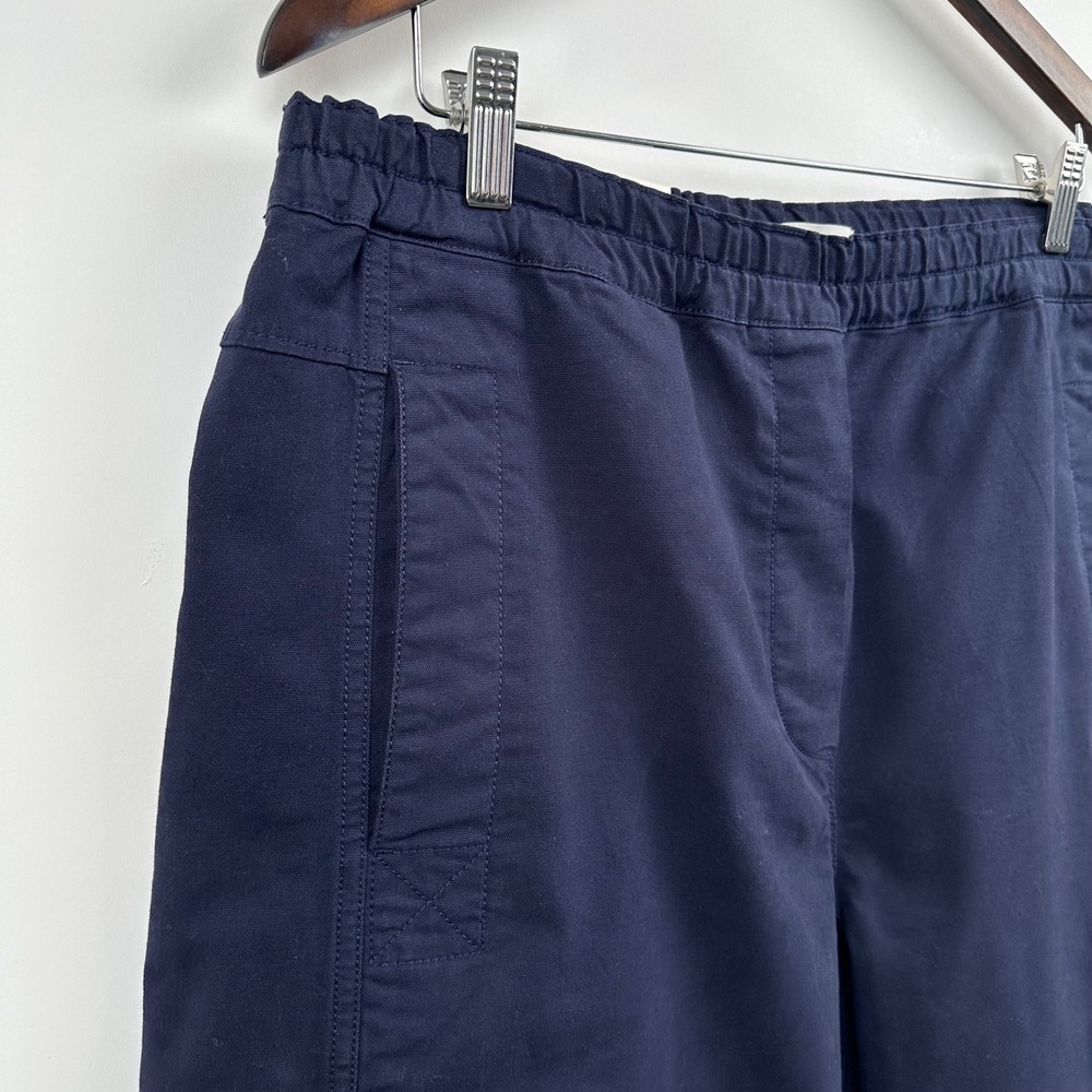 Banana Republic Mid Rise Relaxed Painter Pull On Pants LT Large Tall Navy NWT - Picture 6 of 13